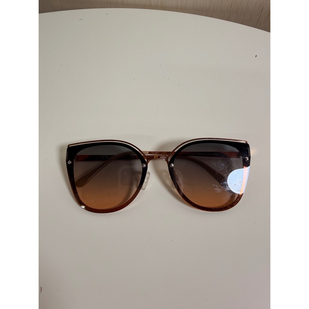 Tahari Sunglasses Women OS Rose Gold Excellent Cat‎ Eye Gradient Lens TH889